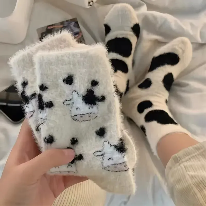 10/5/4/2 pairs of women's socks Cotton socks Cute women's socks Dog novelty animal socks Cartoon cotton casual socks Funny sock