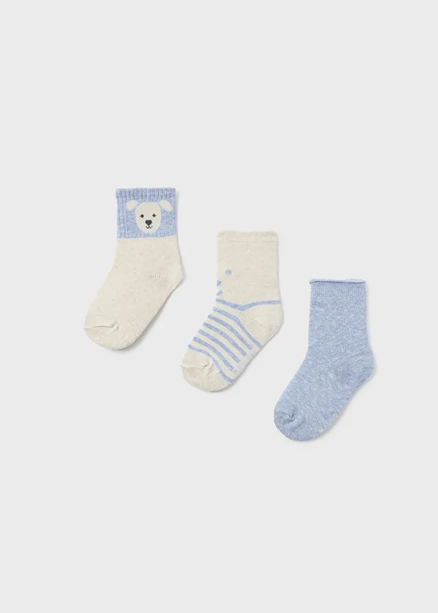 10758 Mayoral 3 Pack of Socks