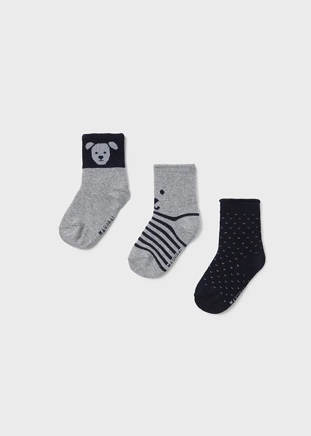 10758 Mayoral 3 Pack of Socks