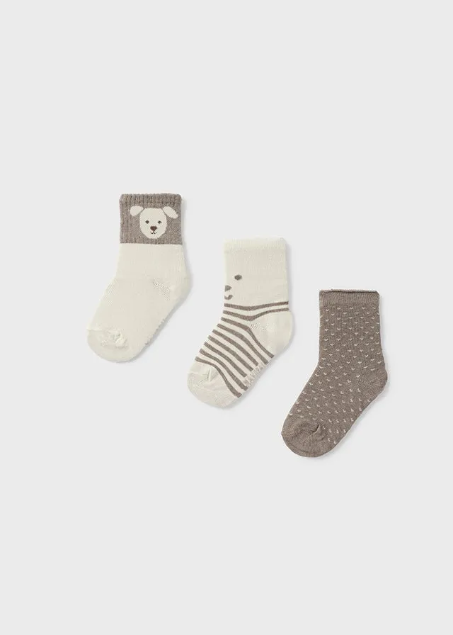 10758 Mayoral 3 Pack of Socks