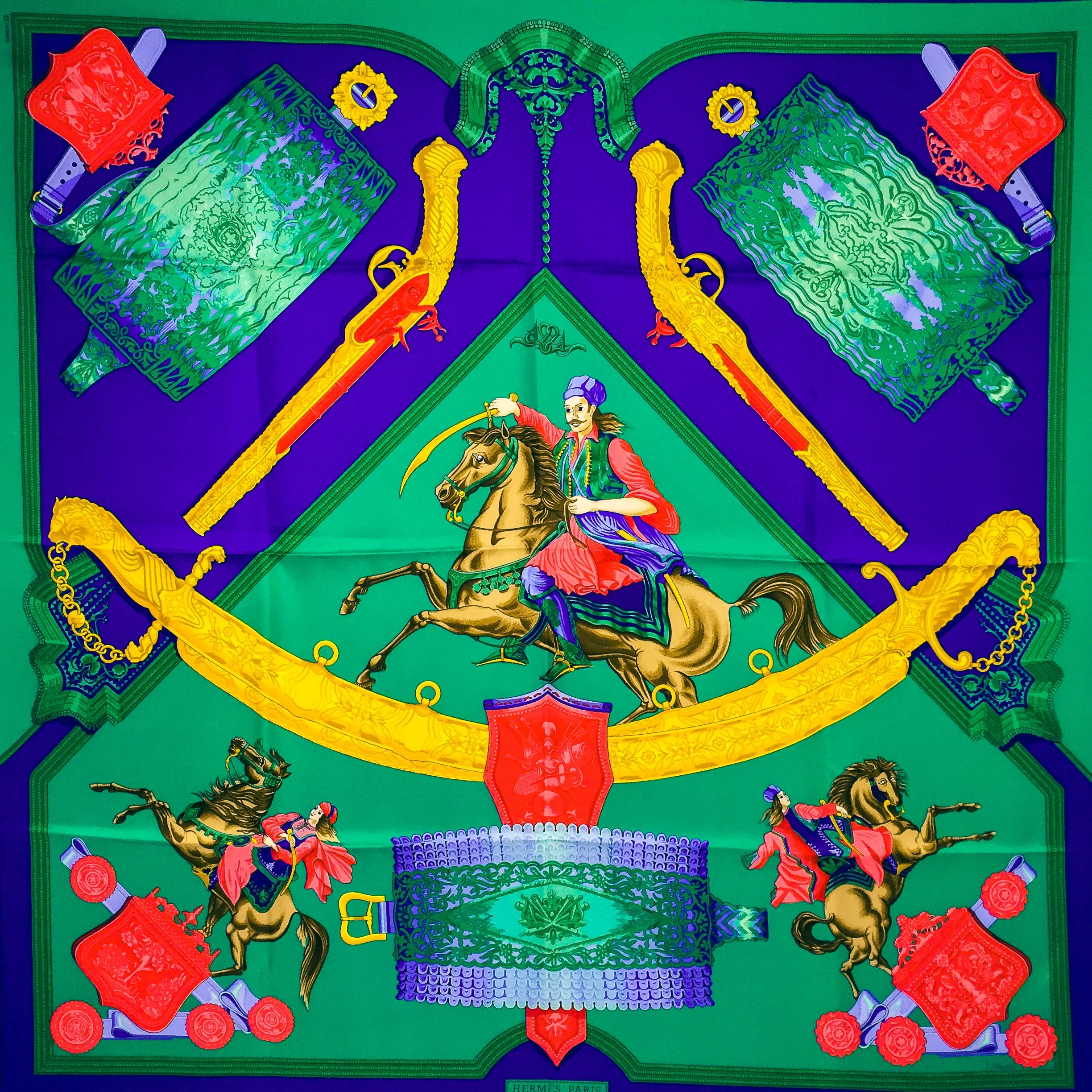 1821 Hermès Silk Scarf "1821 - Hommage a l'Amitié Franco-Hellénique"