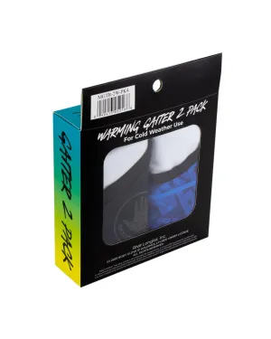 2-Pack Men's Warming Gaiter Face Masks - Black/BlueBG