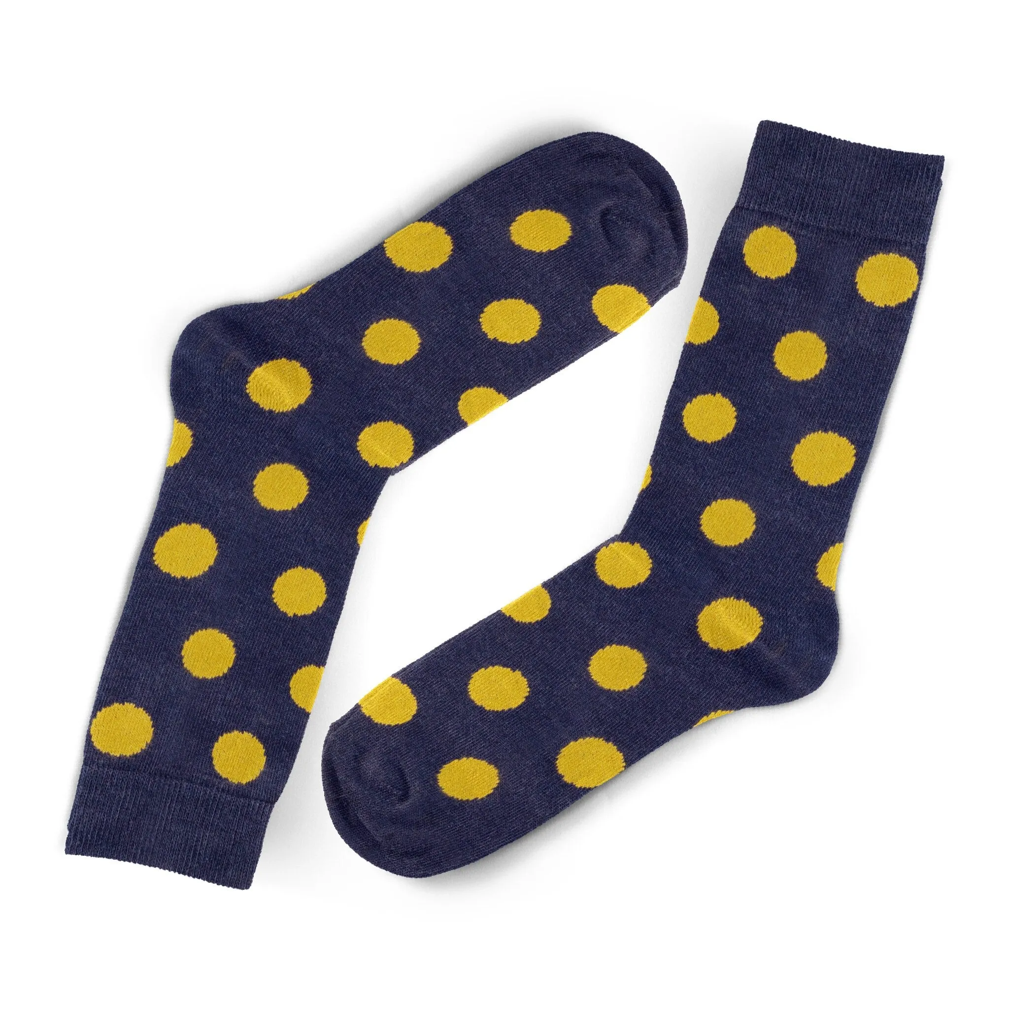 6 Pack Polka Dot Socks Yellow Socks Funny Socks Fashion Socks Novelty Sock Men Socks Cozy Sock Cotton Socks Unisex Socks Colorful