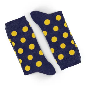 6 Pack Polka Dot Socks Yellow Socks Funny Socks Fashion Socks Novelty Sock Men Socks Cozy Sock Cotton Socks Unisex Socks Colorful