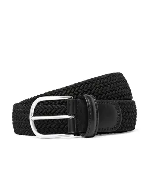 Anderson's Solid Woven Elastic Belt in Black