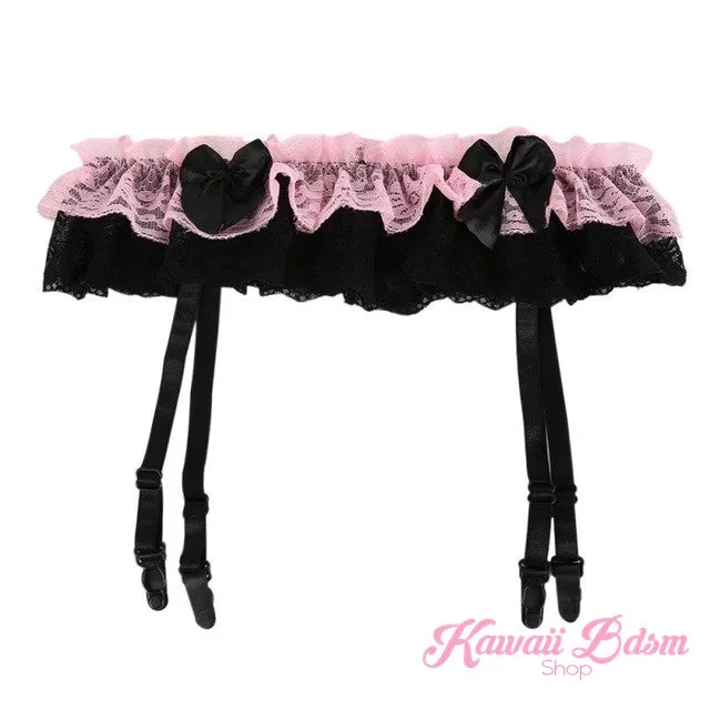 BabyDoll Garter & Stockings Set