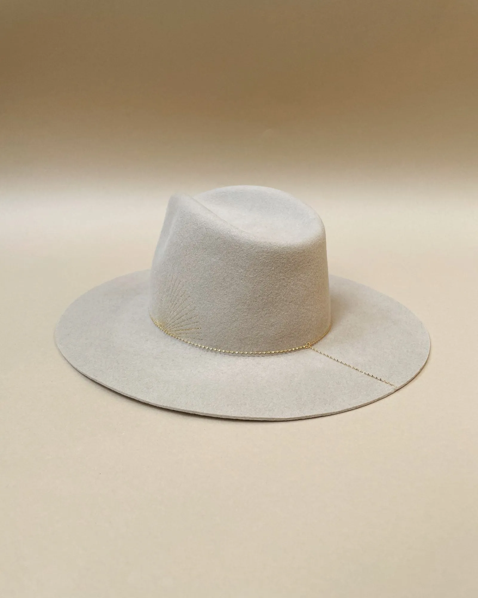 BASILE Embroidered Fedora | Ivory