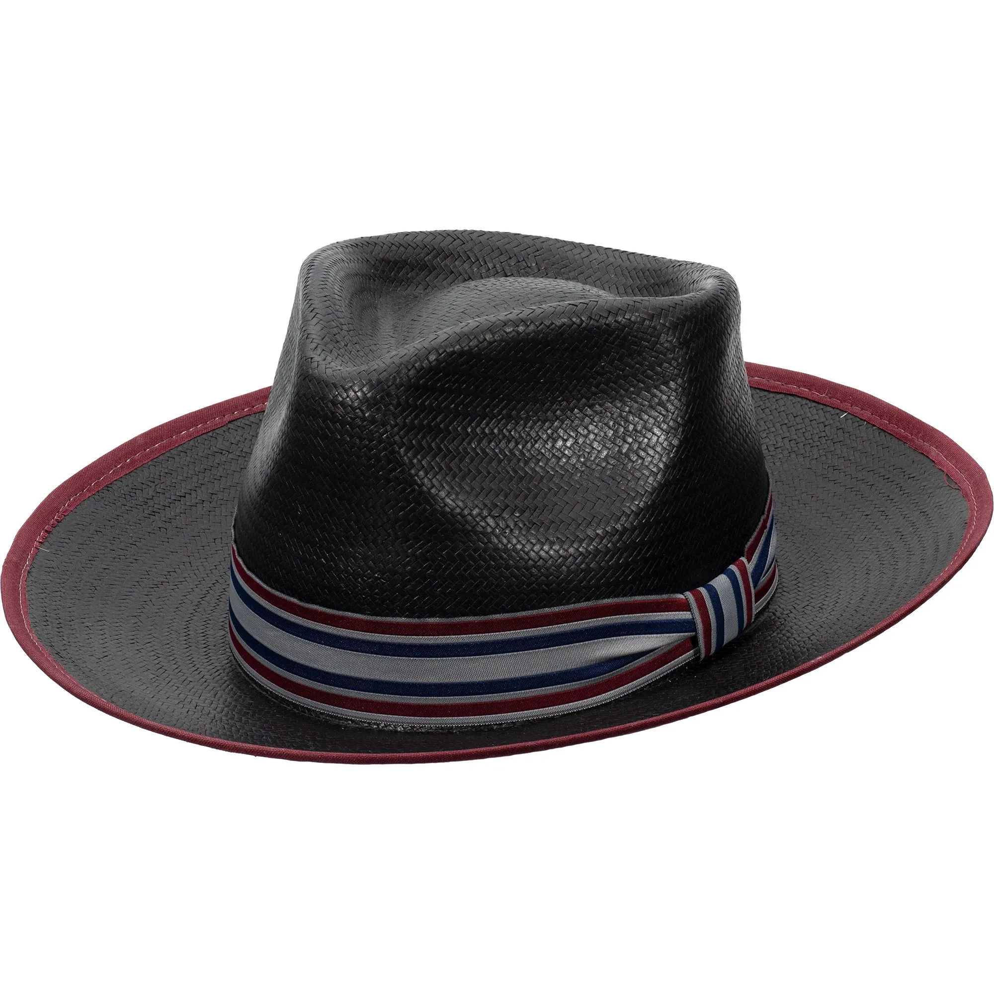 Biltmore Metro Toyo Straw Fedora with Accent Underbrim