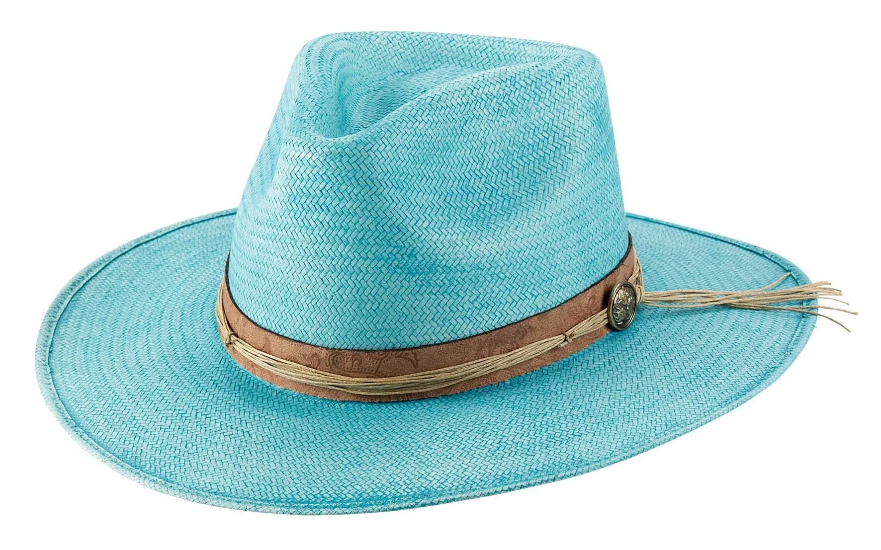 Brittoli Oasis Wide Brim Shantung Panama Hat