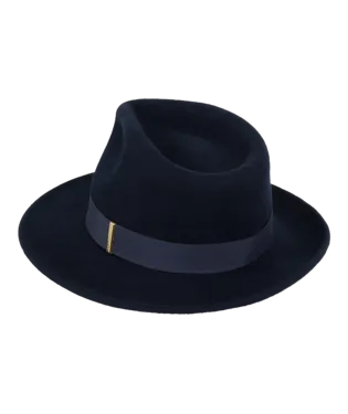 Brunswick Womens Mid Brim Fedora Navy