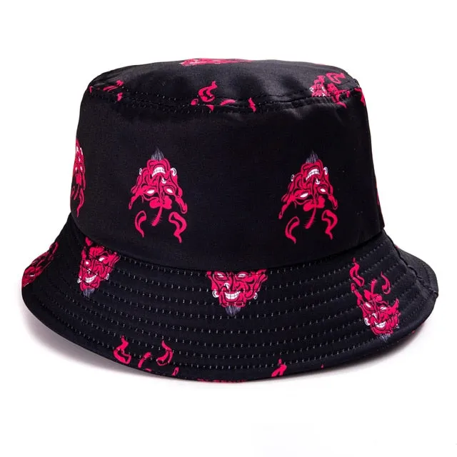 Bucket Hats Women Reversible Summer Print Bucket Hat Travel Hat