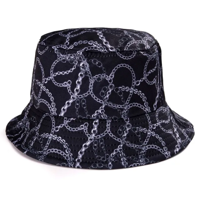 Bucket Hats Women Reversible Summer Print Bucket Hat Travel Hat