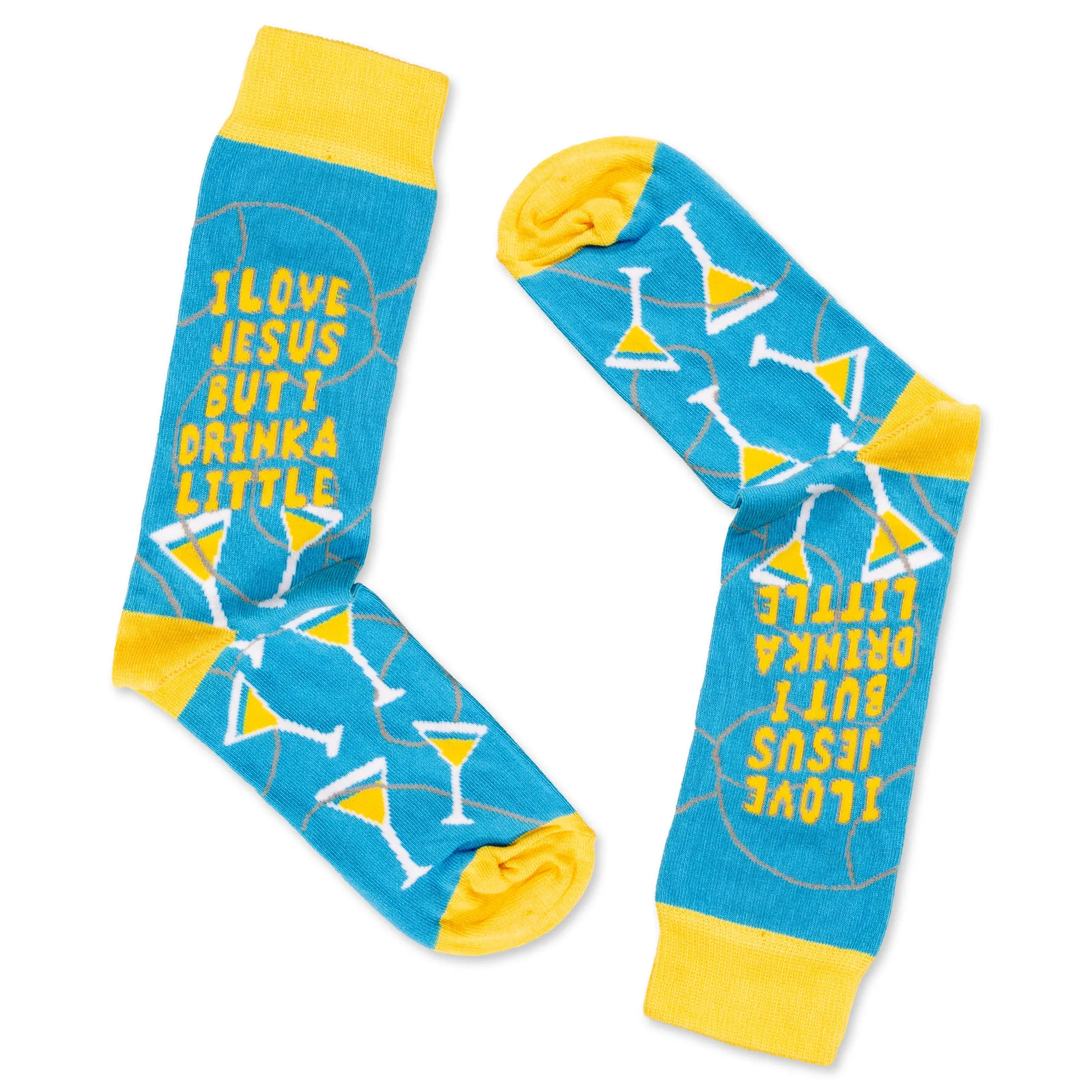 Christian Socks Jesus Socks I Love Jesus But I Drink A Little Socks Cotton Socks Birthday Gift Socks Funny Socks Unisex Socks Pattern Socks Holiday Socks Cute Socks