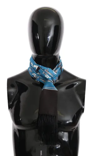 Dolce & Gabbana Elegant Silk Music Print Men's Scarf