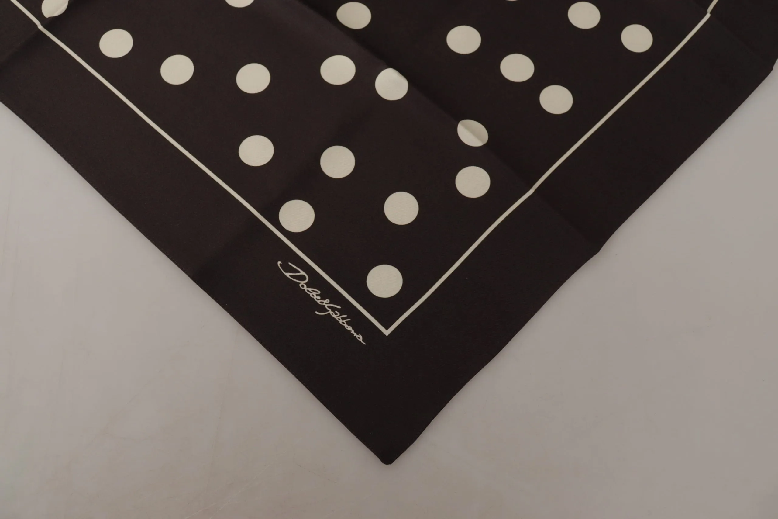 Dolce & Gabbana Elegant Silk Polka Dot Men's Scarf