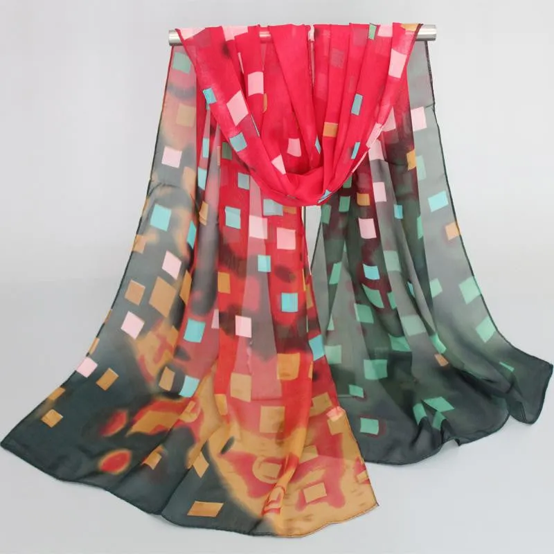 Fashion scarf women scarves chiffon scarves soft smooth thin silk scarf for women phasmina women shawl