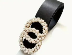 Faux Pearl Belt