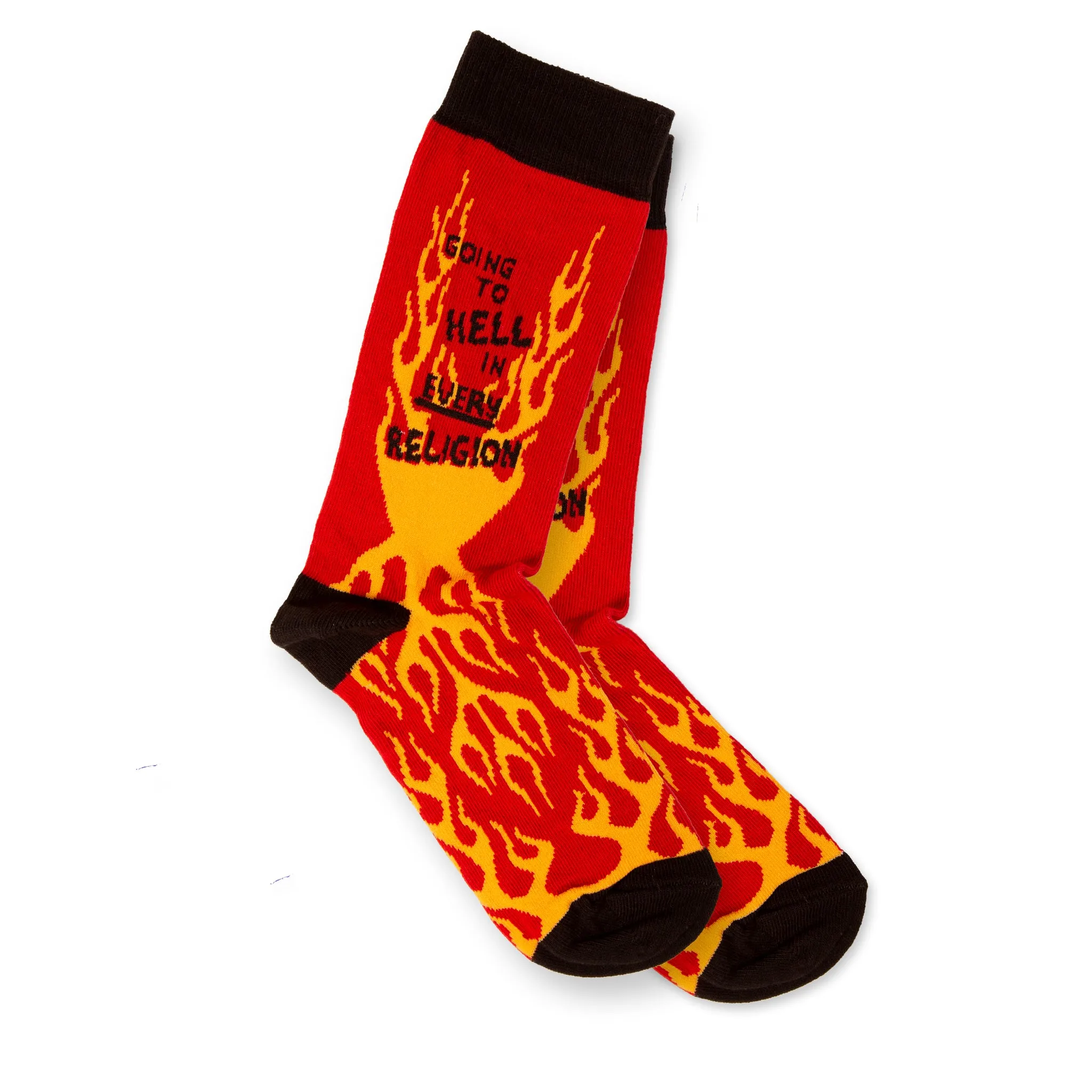 Funny Socks Cotton Socks Going to Hell In Every Religion Socks Unisex Socks Birthday Gift Socks Cute Socks Pattern Socks Holiday Socks