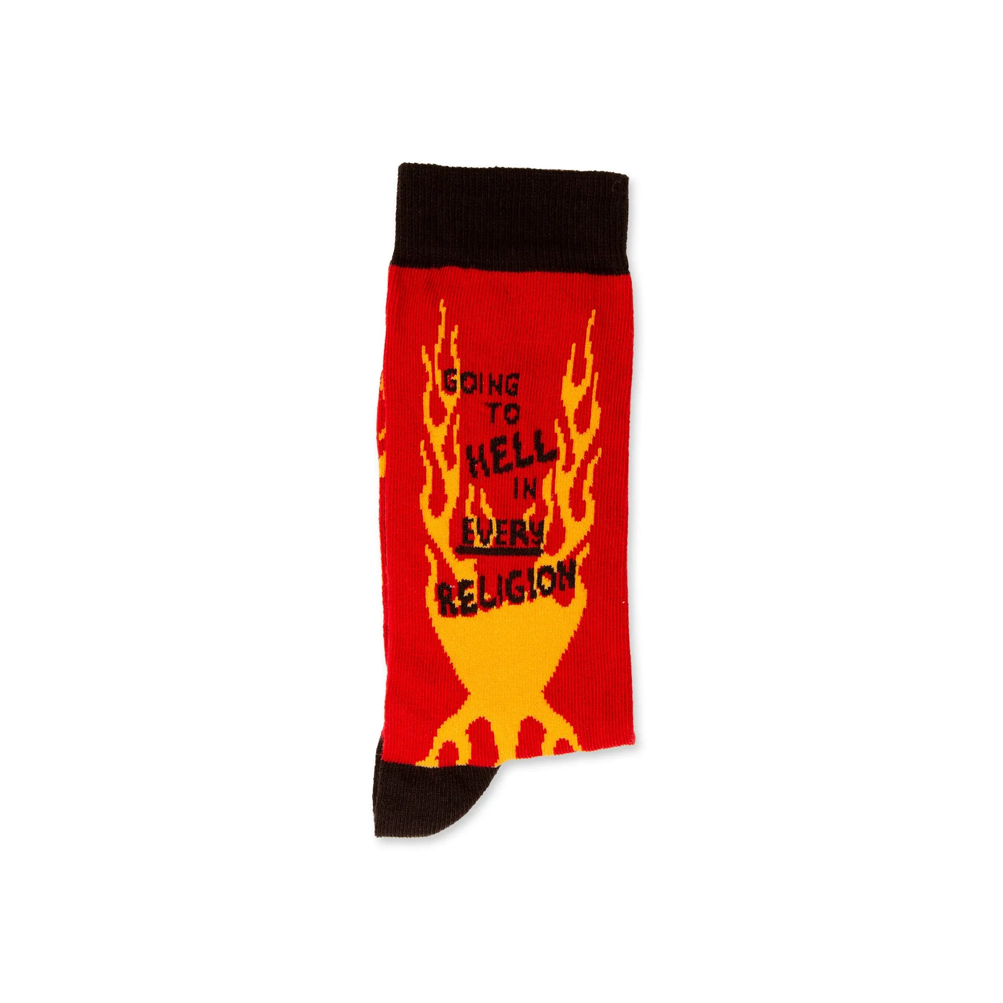 Funny Socks Cotton Socks Going to Hell In Every Religion Socks Unisex Socks Birthday Gift Socks Cute Socks Pattern Socks Holiday Socks