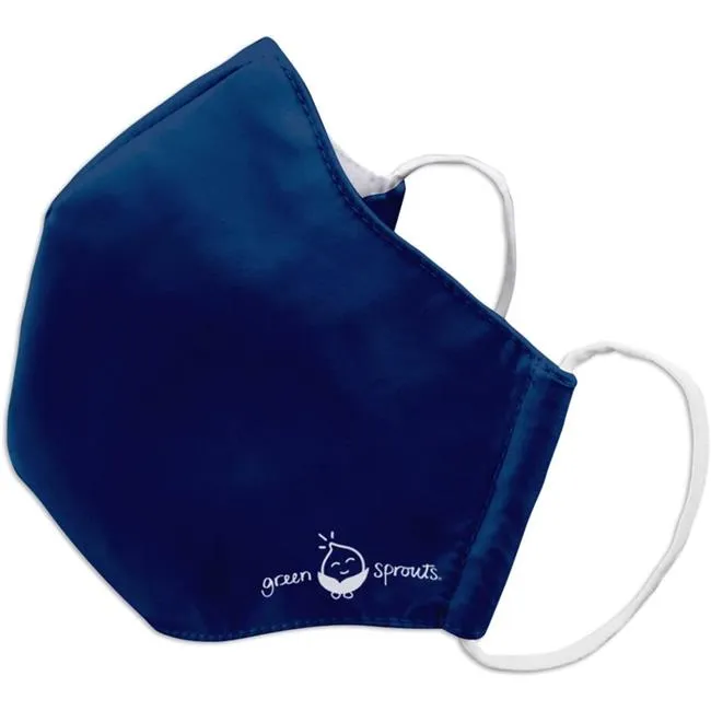 Green Sprouts Reusable Face Mask for Adults - Large, Navy