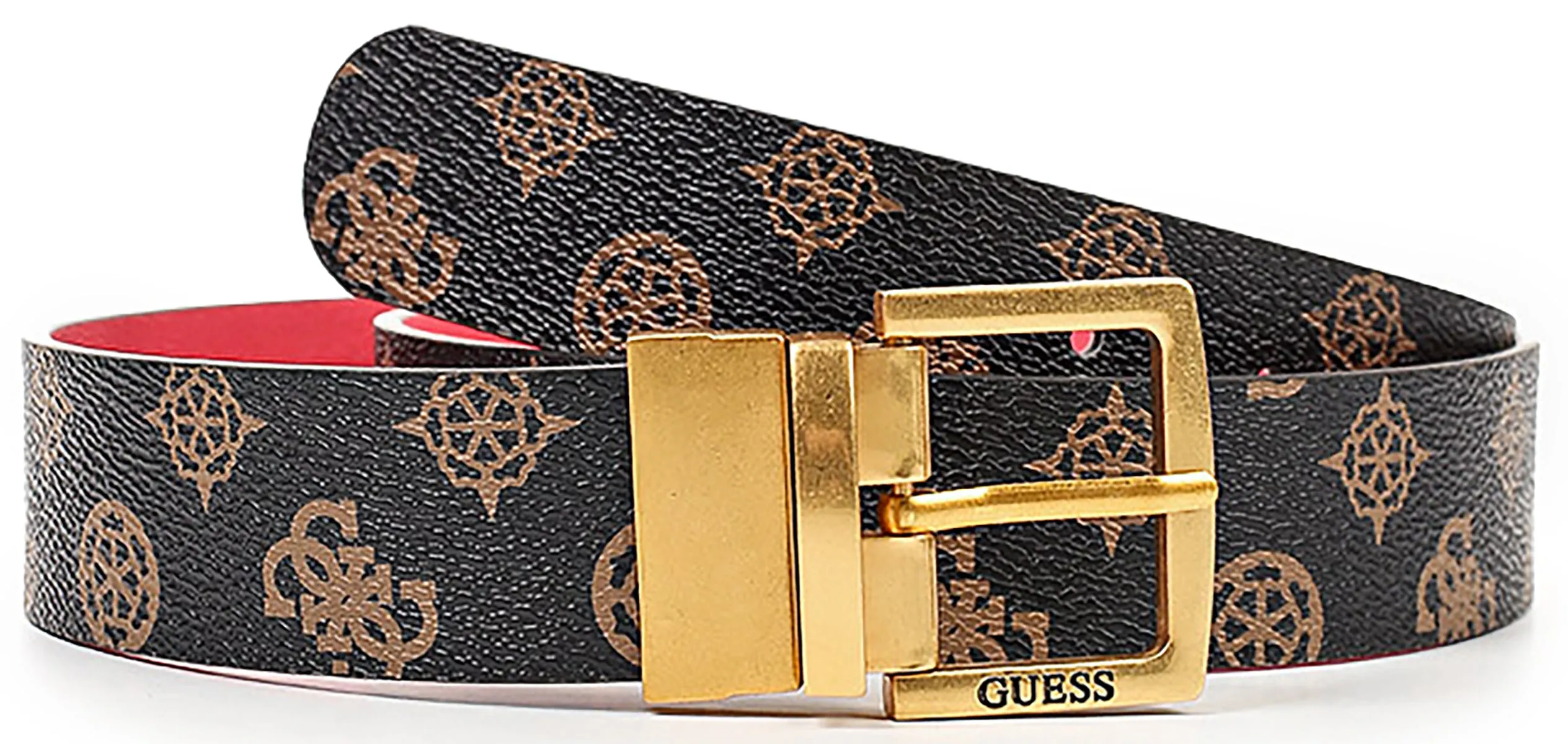 Guess Atene Reversible Belt In Brown For Women