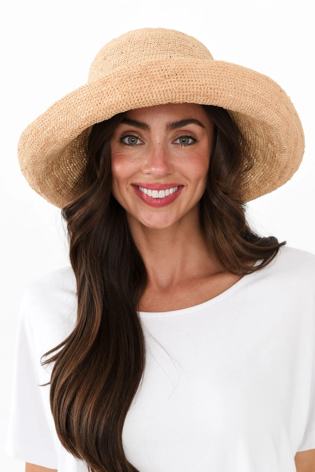 Hali Natural Raffia Fedora