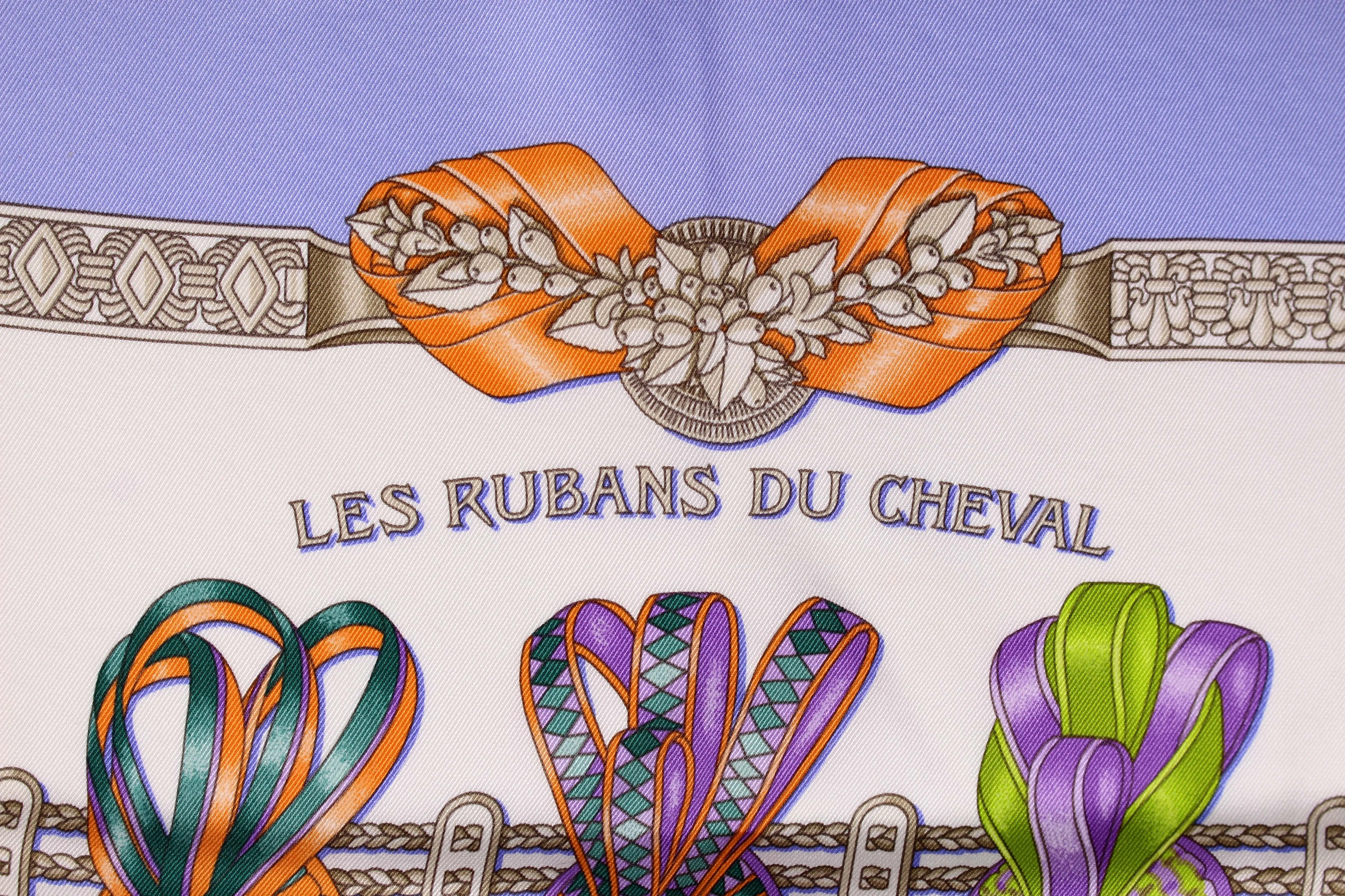 HERMÈS scarf 65 cm “Les Rubans du Cheval” by Joachim Metz