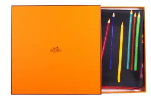 HERMÈS scarf “A vos Crayons" by Leigh Cooke