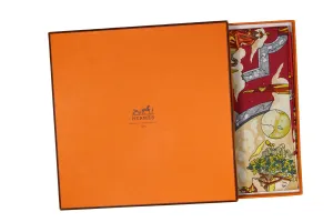 HERMÈS scarf “Cavaliers des Nuages” by Jean-Christophe Donnadieu