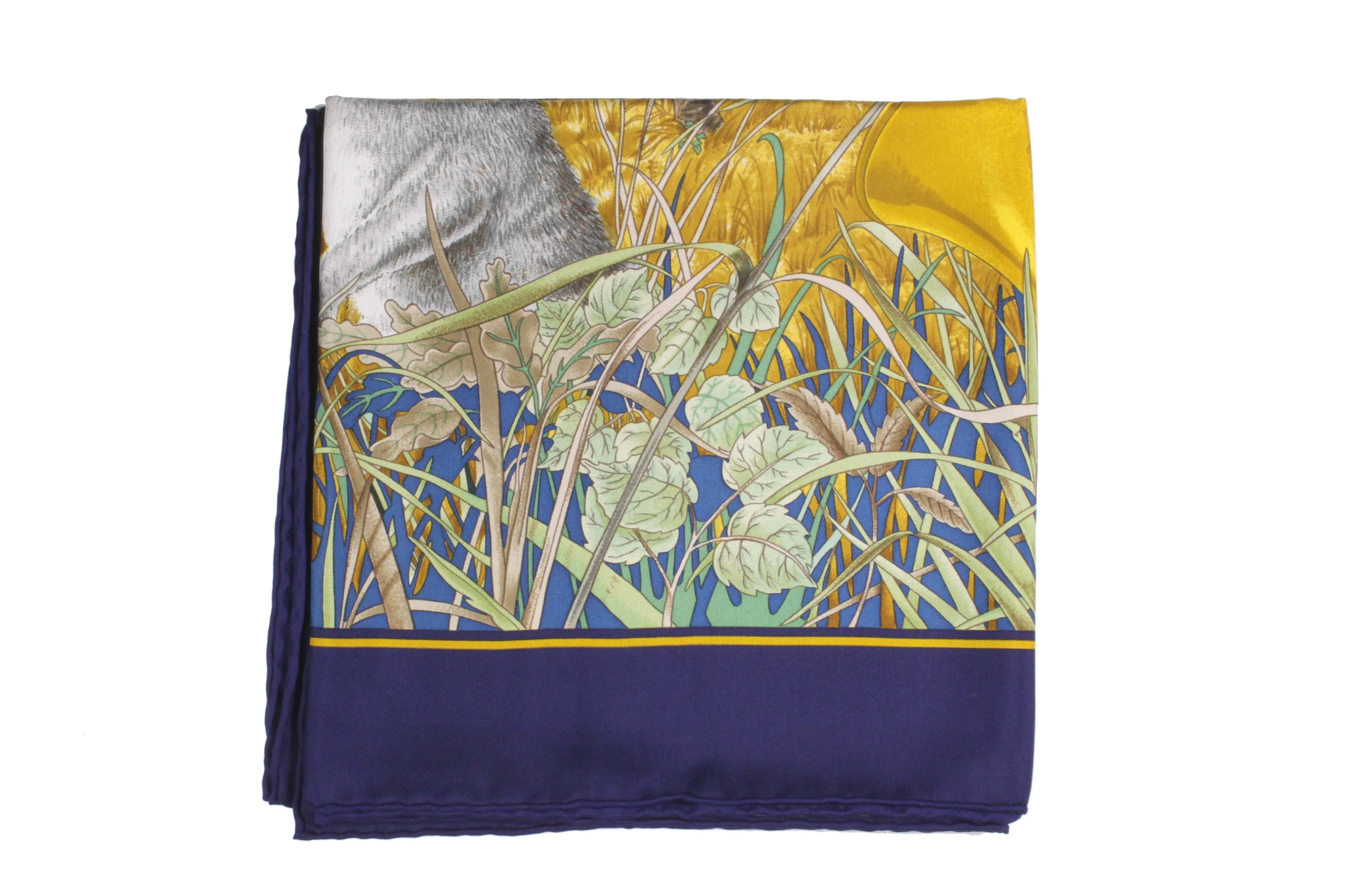 HERMÈS scarf “Chasse au Bois” by Carl De Parcevaux