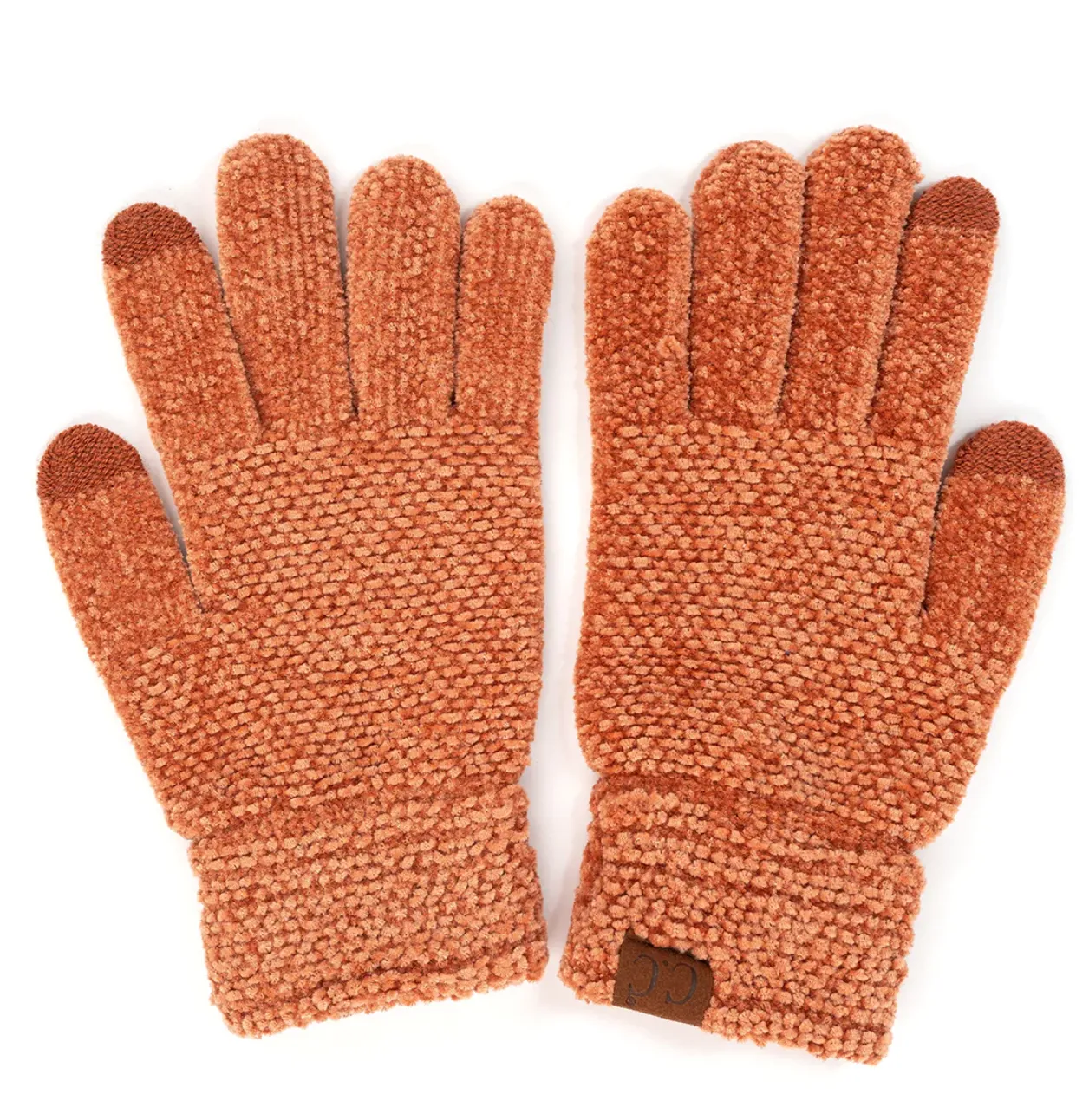 HOLIDAY DEAL: C.C. Sand Stone Chenille Touchscreen Gloves