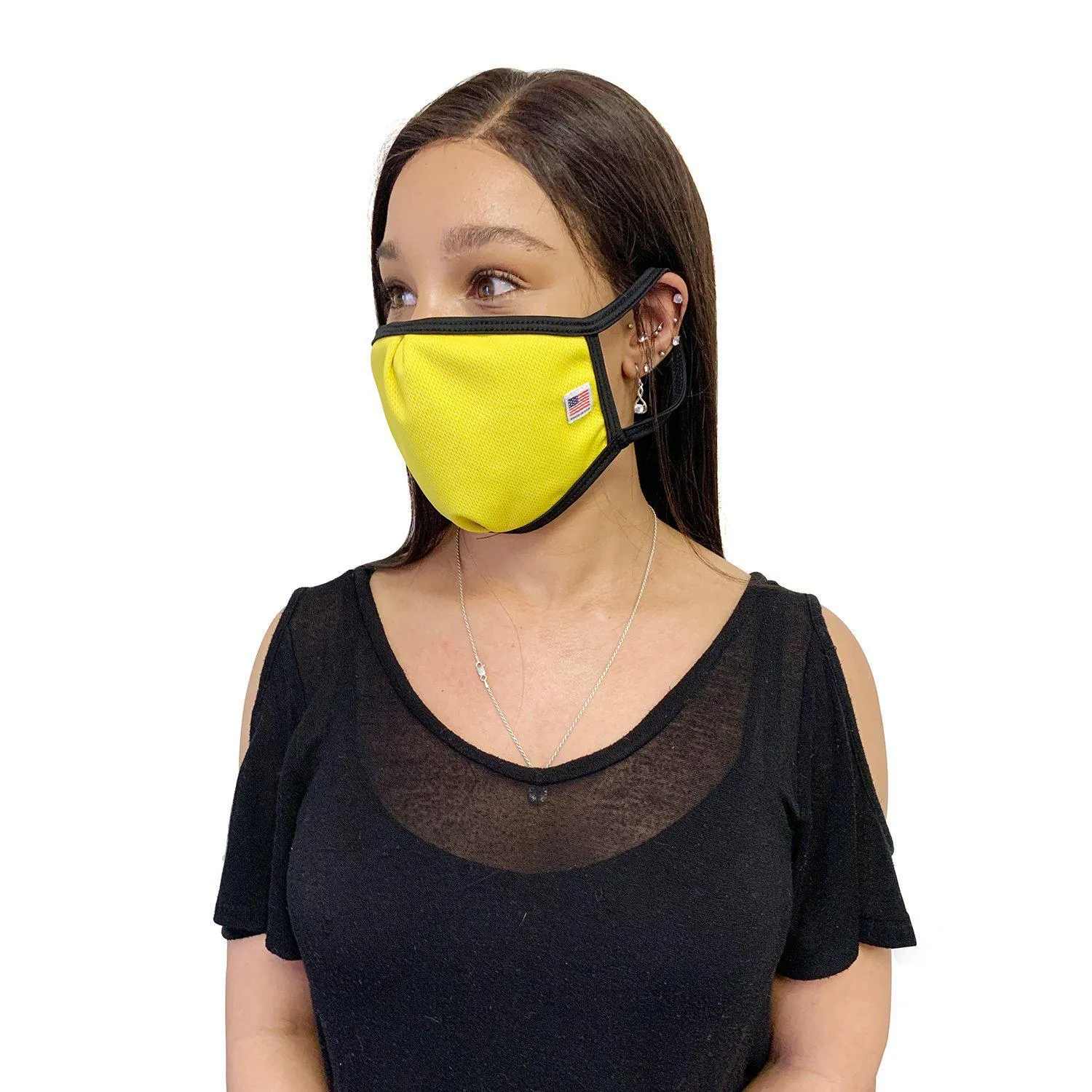 Made in USA Face Masks Mouth Nose Washable Reusable Double Layer Mask Cotton Cloth Blend