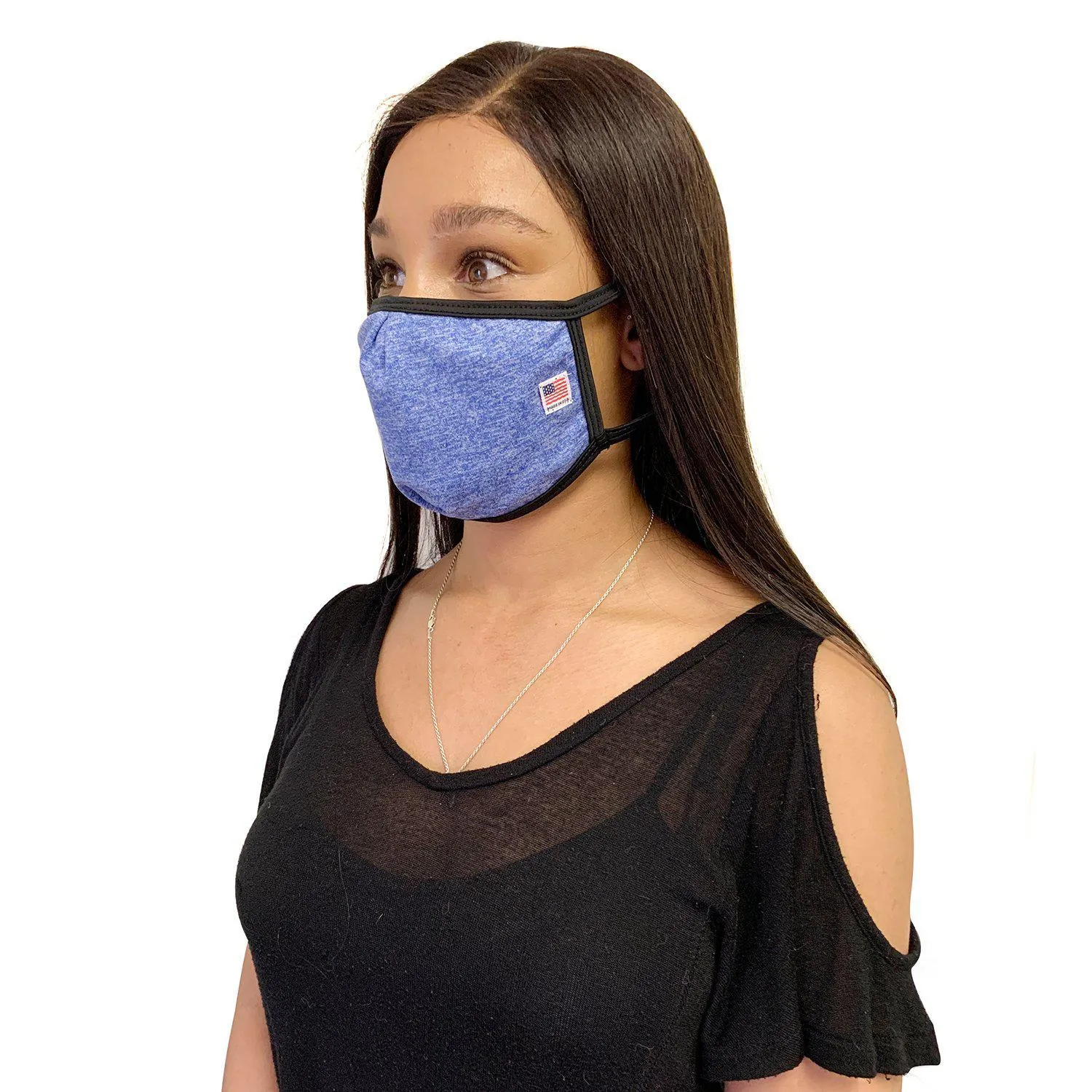 Made in USA Face Masks Mouth Nose Washable Reusable Double Layer Mask Cotton Cloth Blend