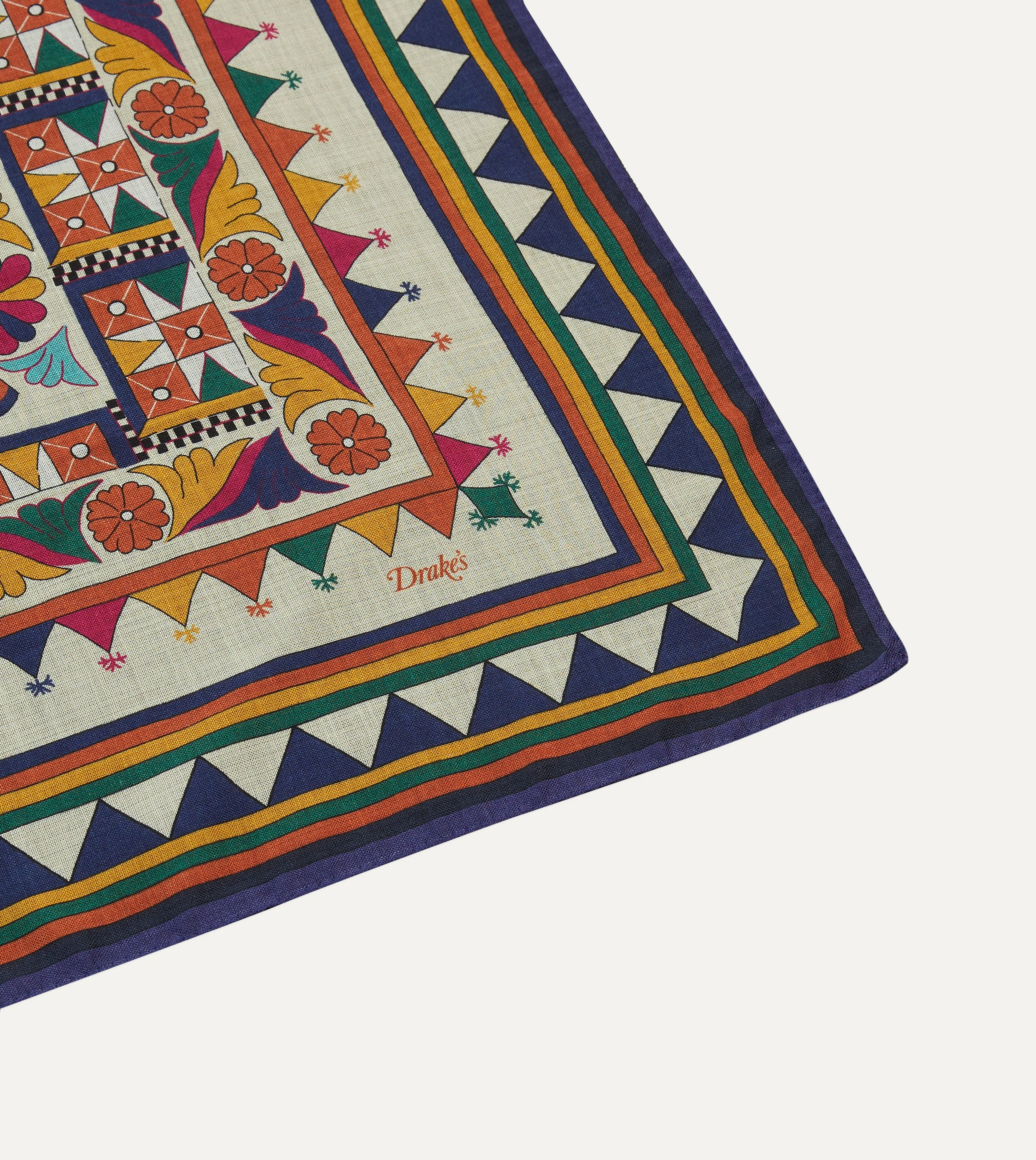 Maharaja Print Wool-Silk Bandana