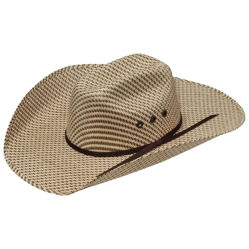 M&F Kid's Chocolate/Tan Weave Straw Hat