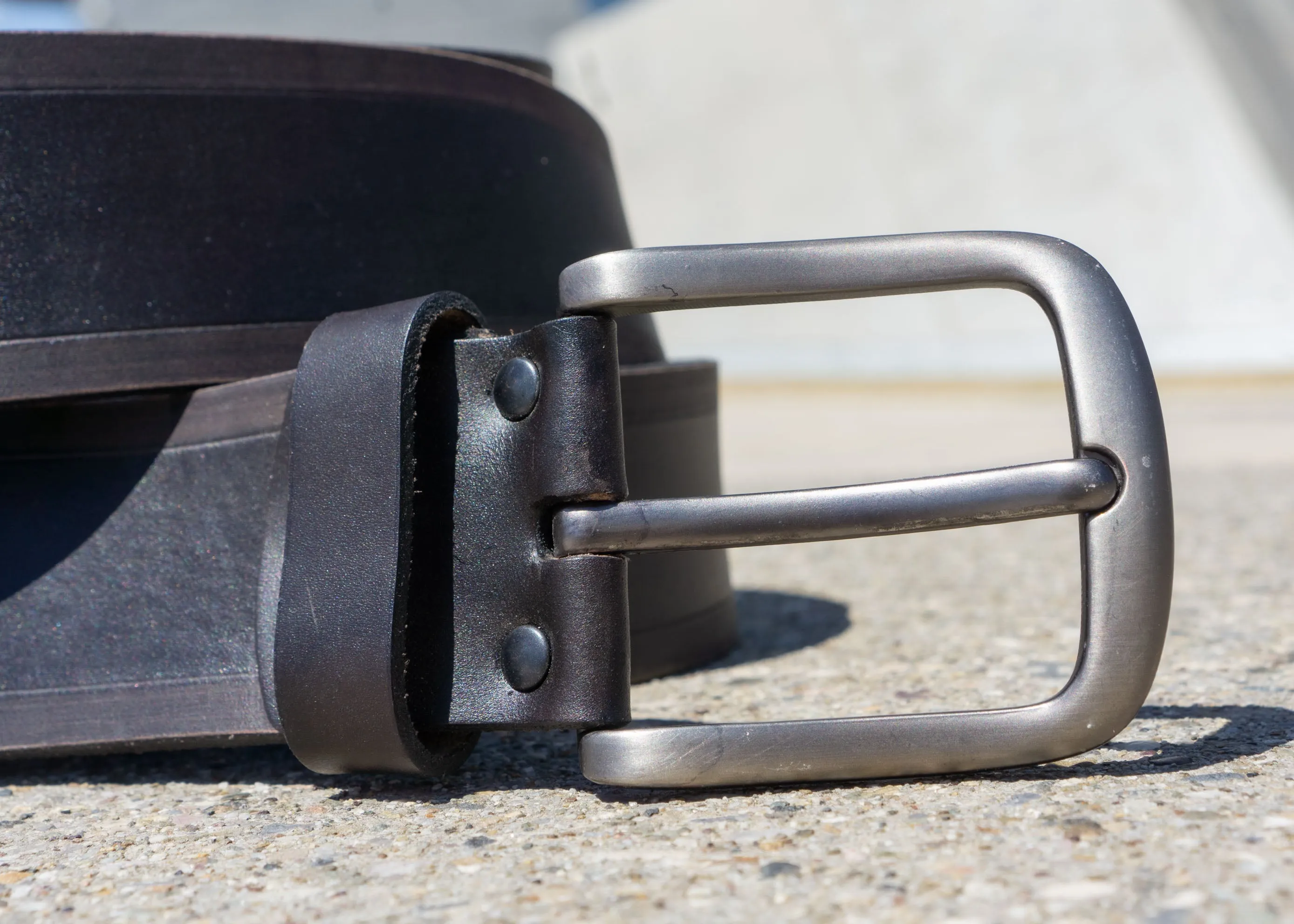 Men's Leather Belt "Onyx" | Handcrafted