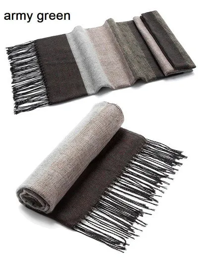 Men's Warm Cashmere/Wool Winter scarves - 6 Colours