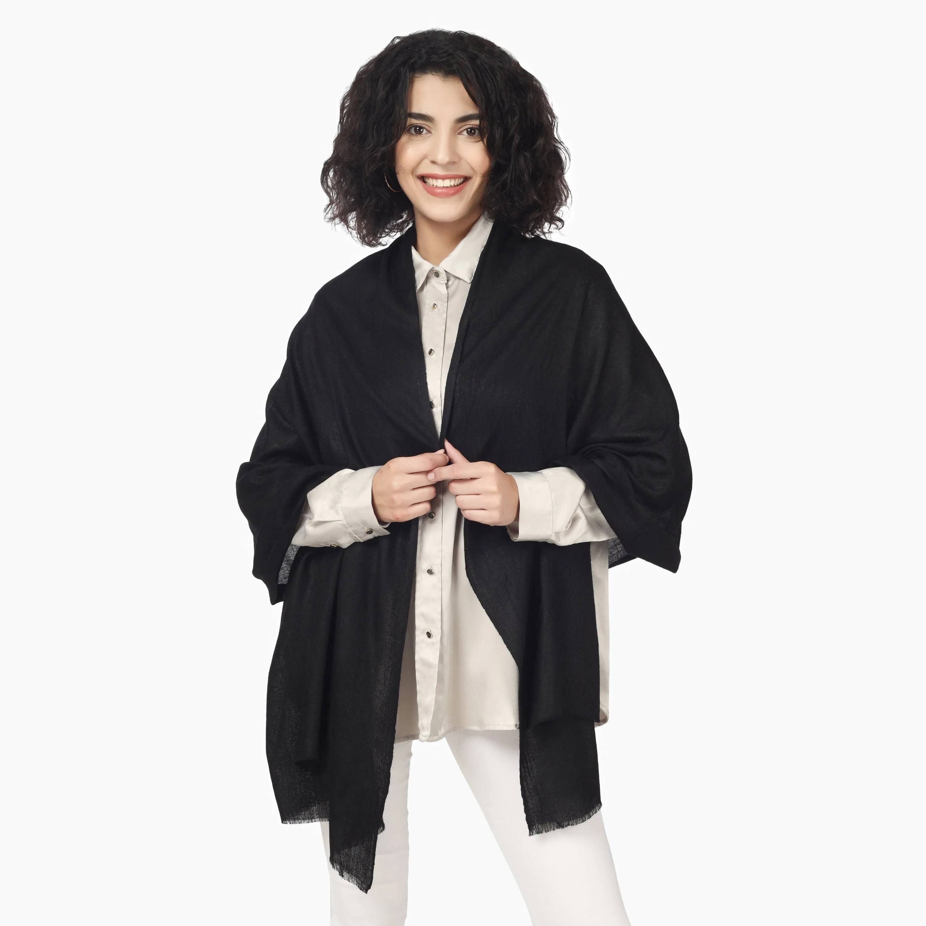 Merino Wool Scarf (Black)