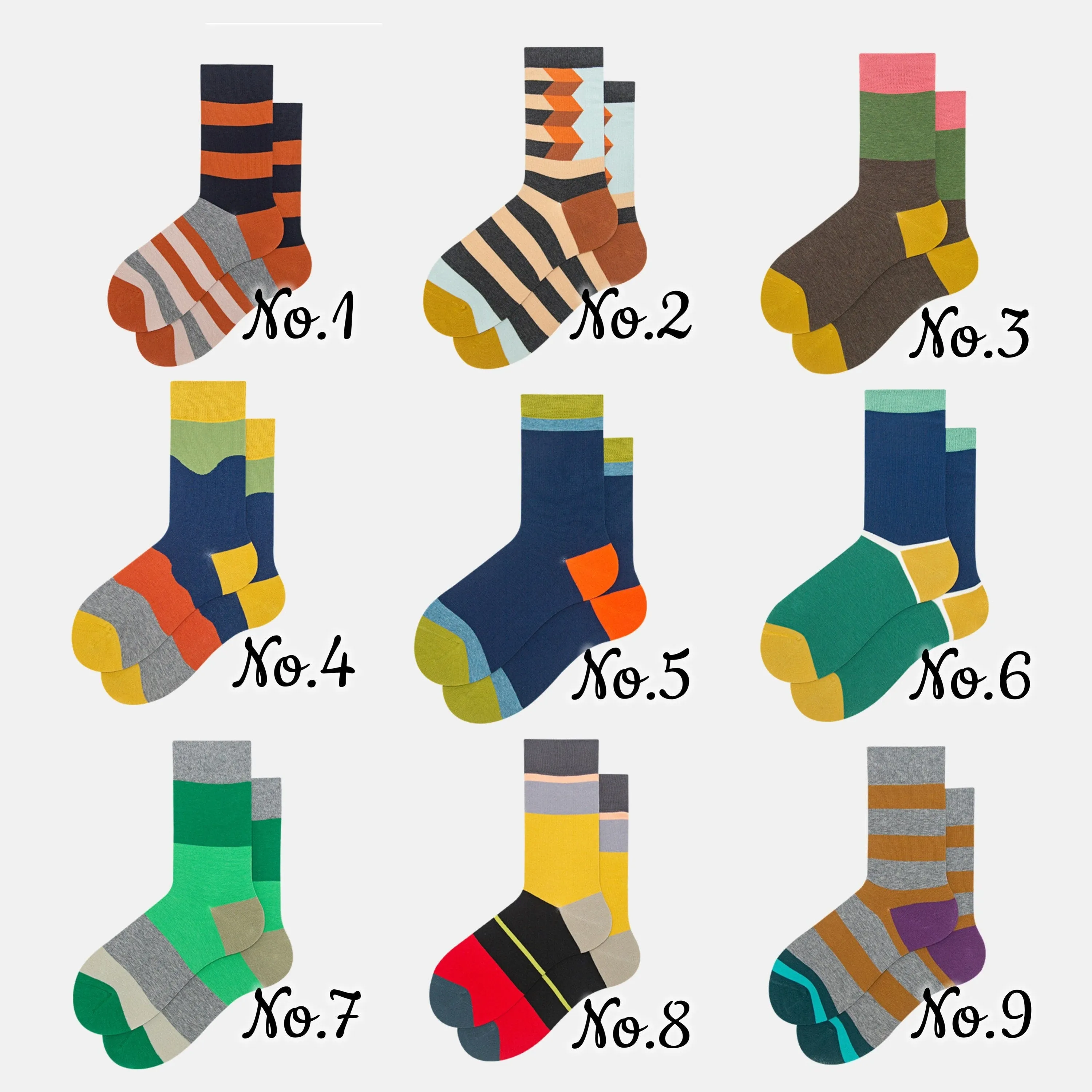 Miss June’s, Cool socks, colorful socks, striped socks,patterned socks, design socks,Unisex socks