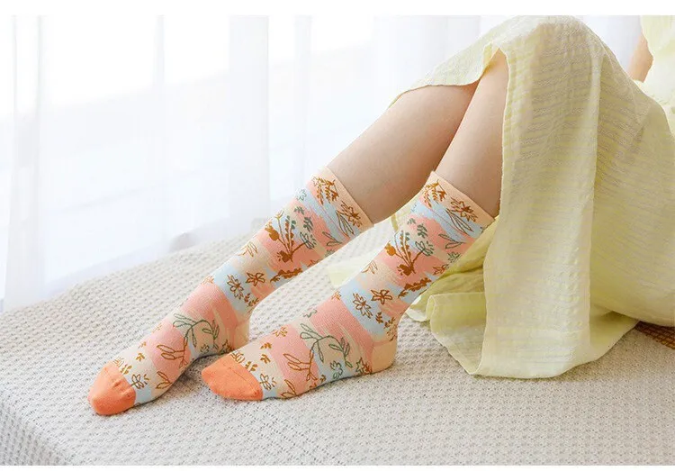 Miss June’s, Cute socks,colorful socks,cool socks,patterned socks,check patterned socks, women’s cotton socks,Casual socks