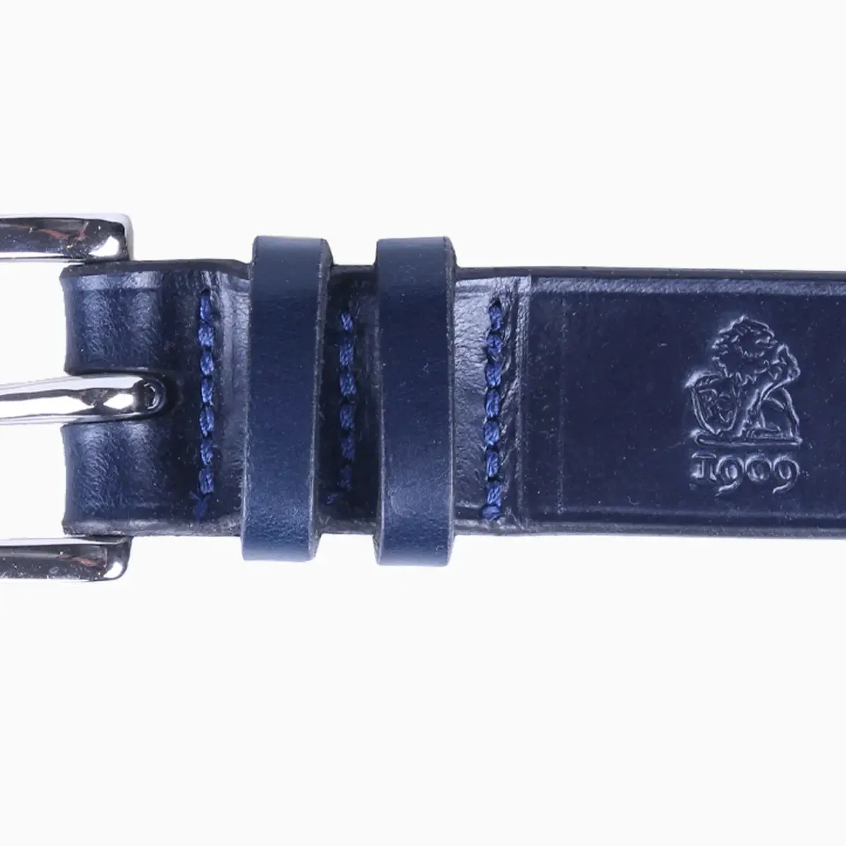 Navy ‘Avon’ Bridle Hide Leather Belt