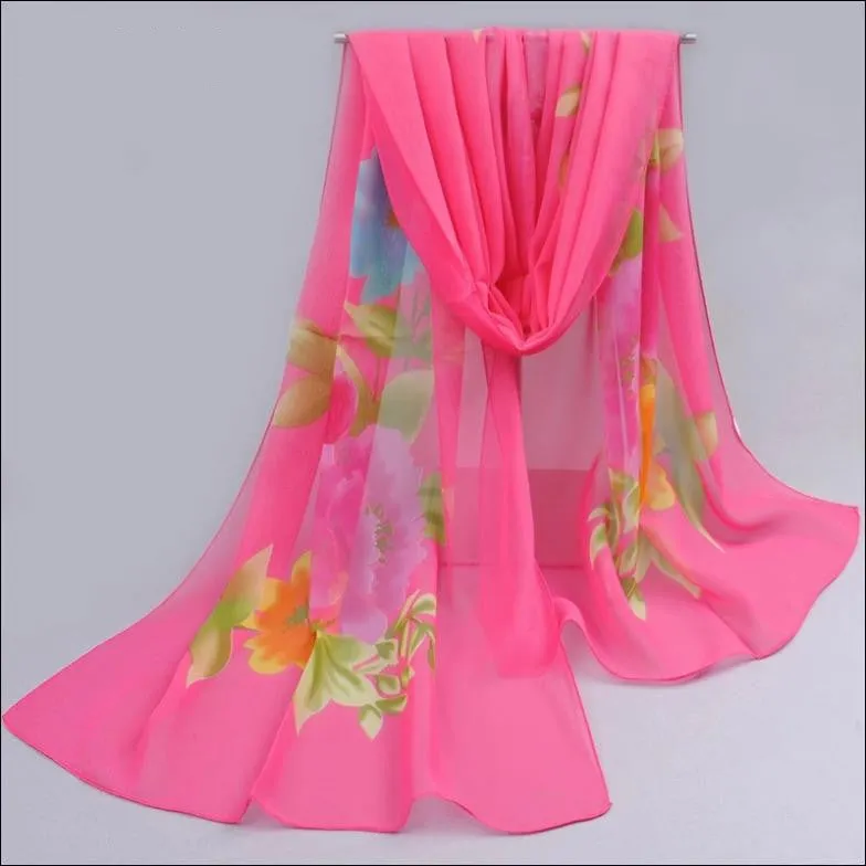 New foulard desigual Spring autumn thin silk scarves chiffon georgette women scarf summer sun hijab headscarf Headband