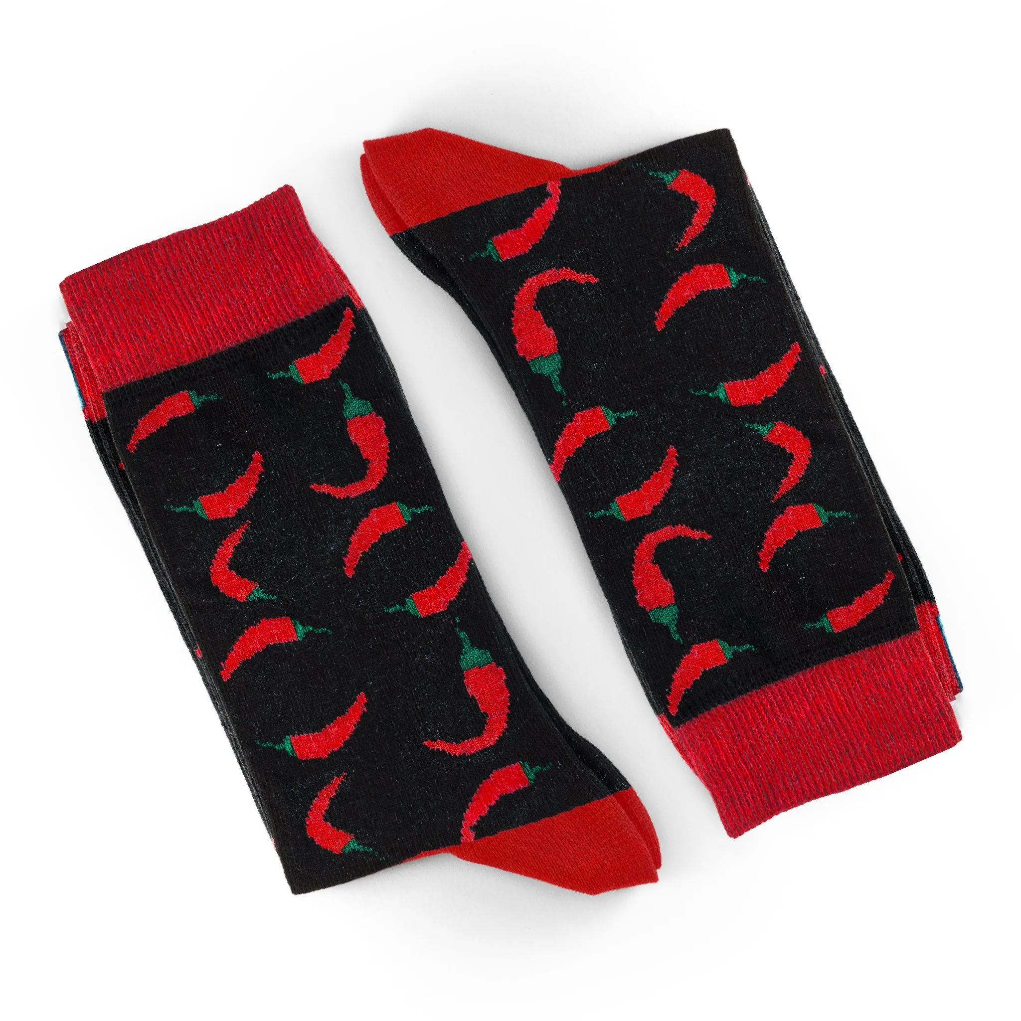 Pepper Pattern Socks Funny Custom Socks for Men Red Pepper Cotton Socks Unisex Adult Socks Fashion Socks Wedding Socks