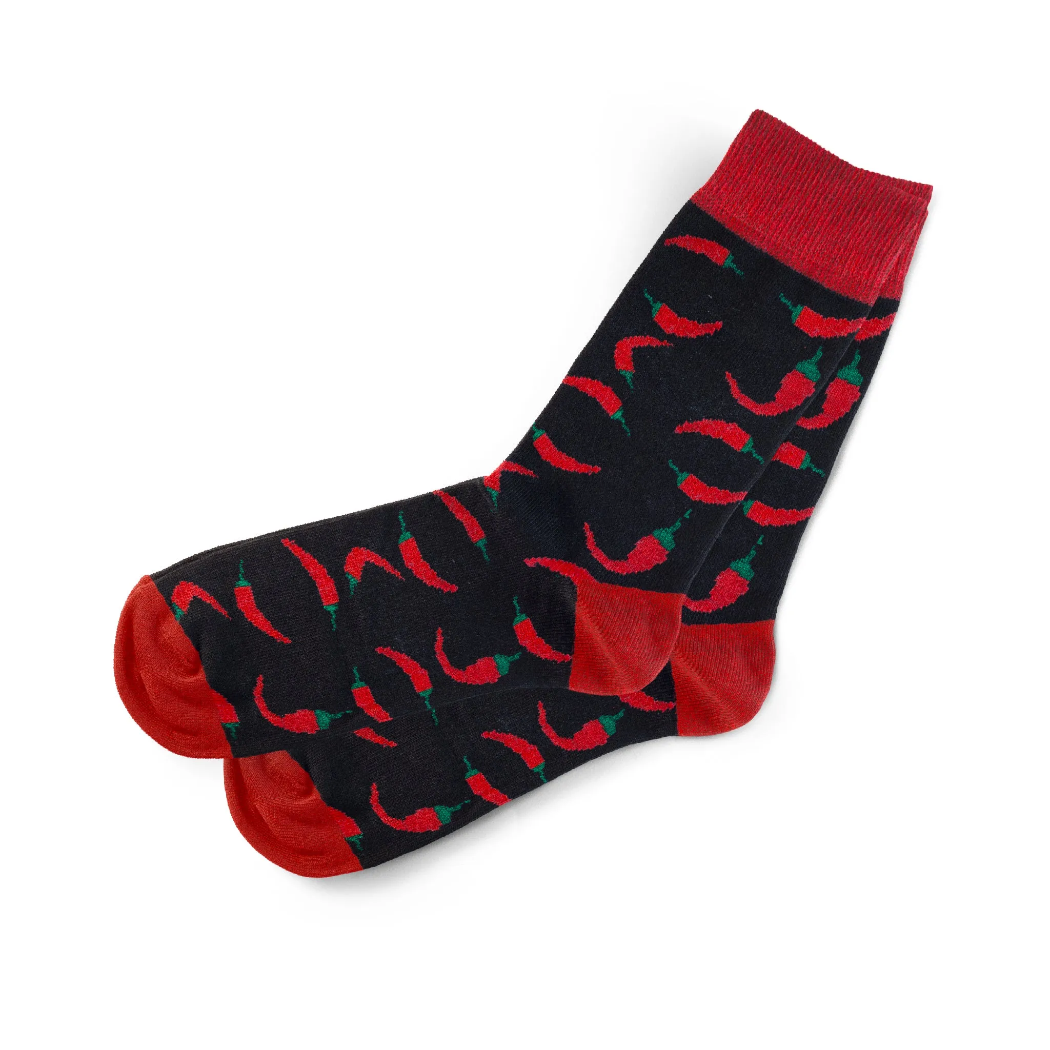 Pepper Pattern Socks Funny Custom Socks for Men Red Pepper Cotton Socks Unisex Adult Socks Fashion Socks Wedding Socks