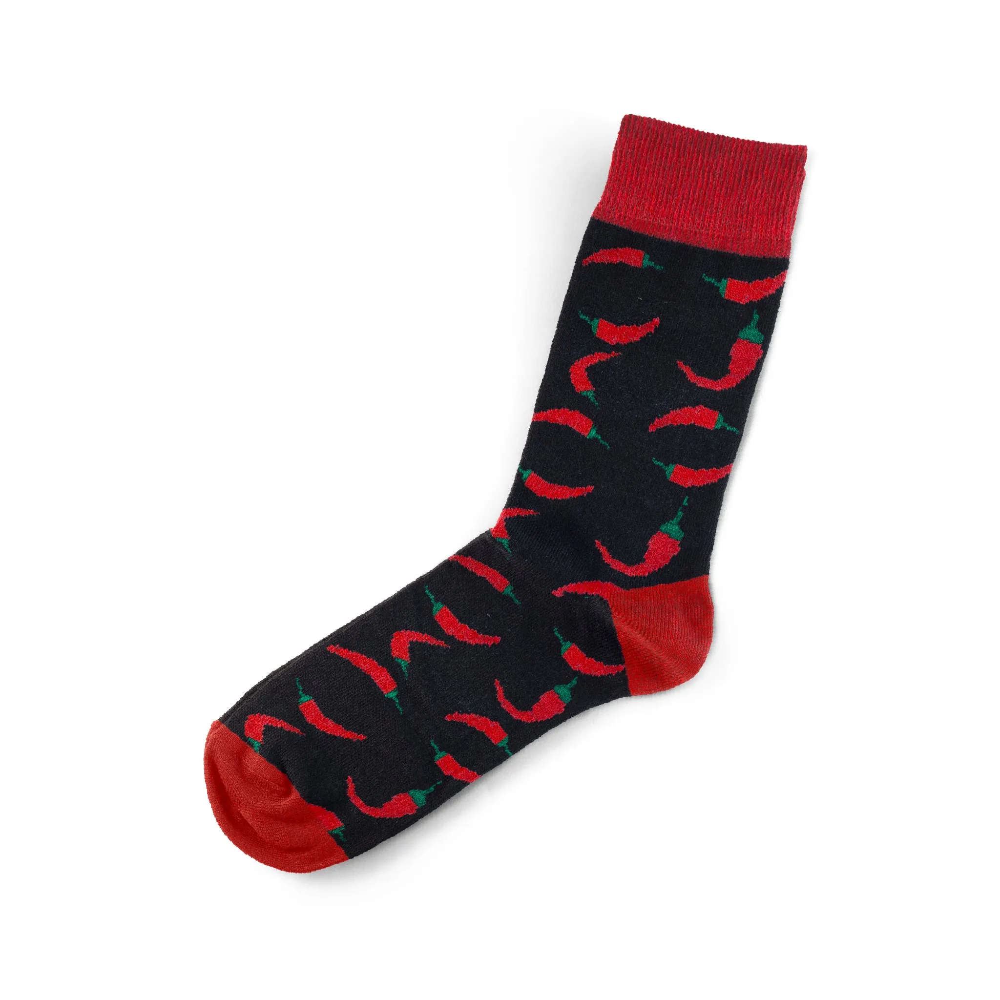 Pepper Pattern Socks Funny Custom Socks for Men Red Pepper Cotton Socks Unisex Adult Socks Fashion Socks Wedding Socks