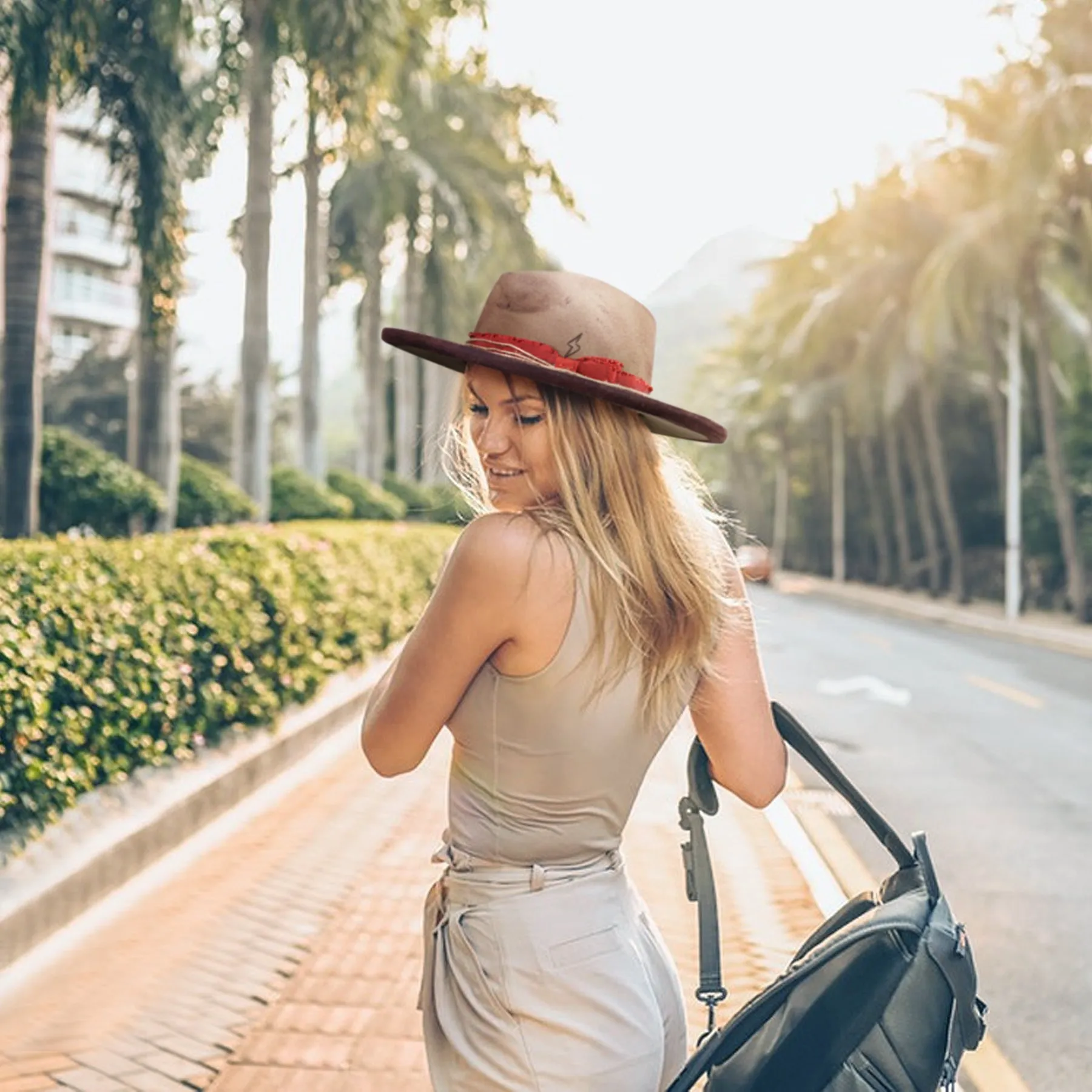 Pioneer - Chic Fashionable ThunderBolt Sign Fedora Hat