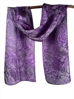 "Purple Mermaid" - Hand-dyed Silk Scarf - $125