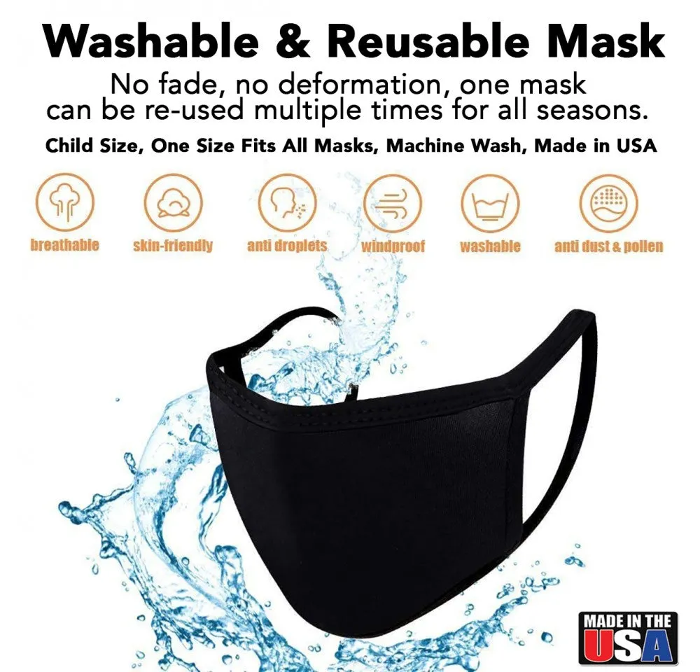 Reusable 2- Layers Cotton Face Mask- CHILD SIZE - 168C2181