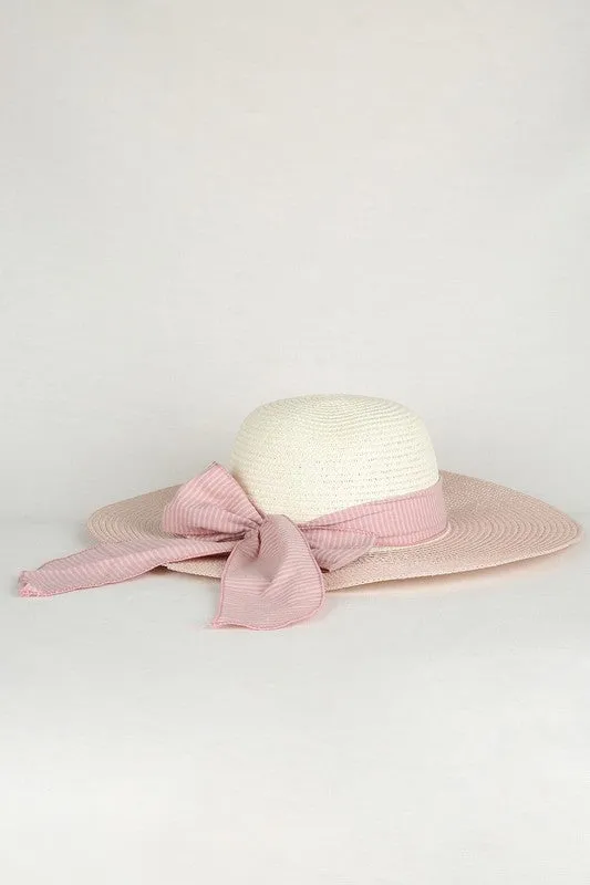 RIBBON BAND STRAW HAT