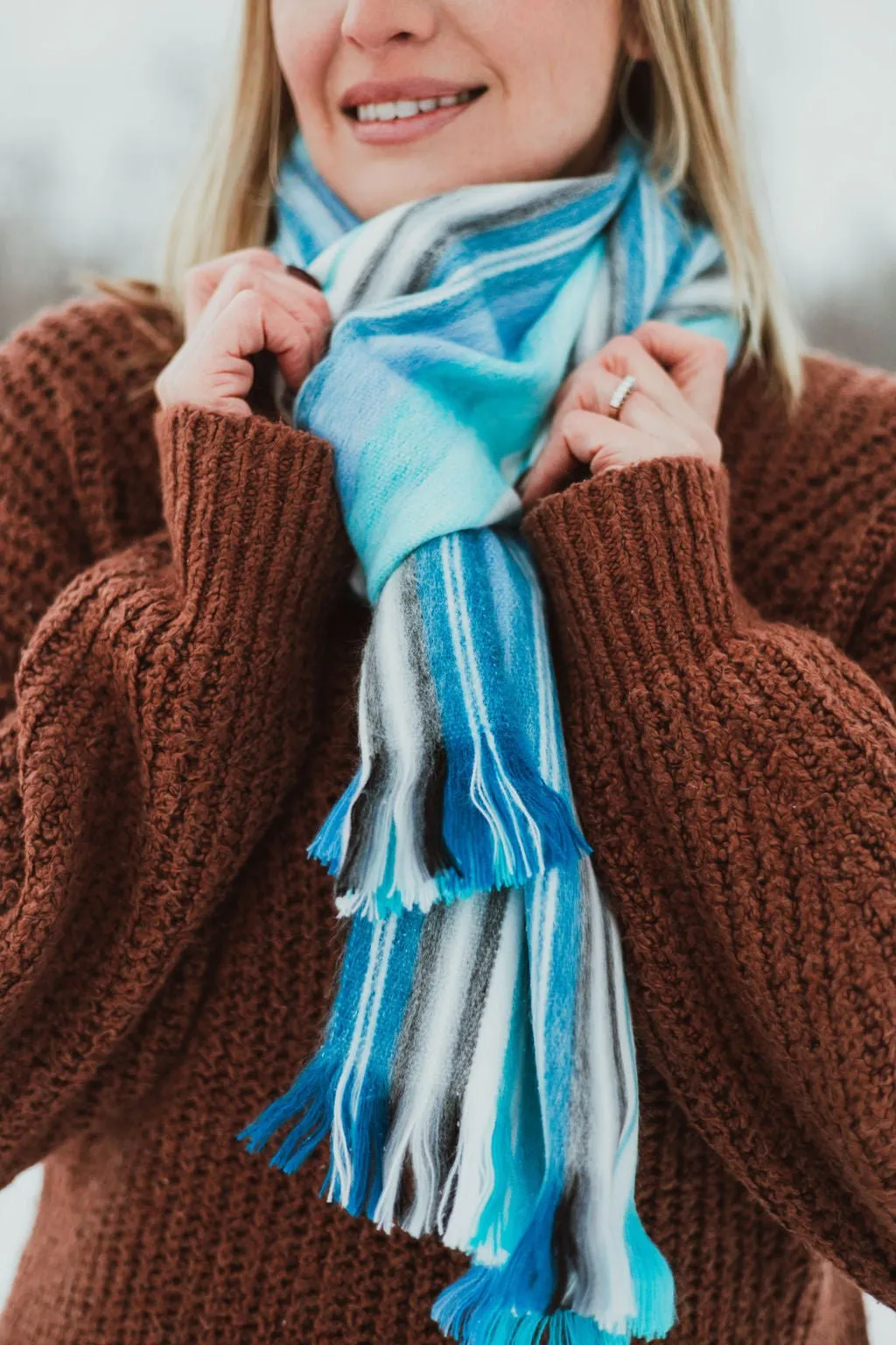 Sea Breeze Alpaca Scarf